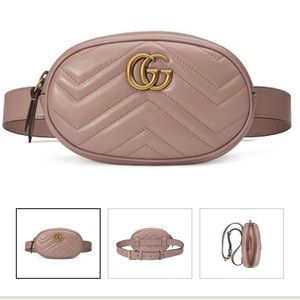 GG Marmont Calfskin Leather Belt Bag